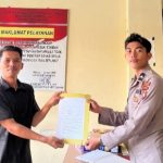Sekertaris Umum HMI Cabang Manakarra saat Di Polresta Mamuju